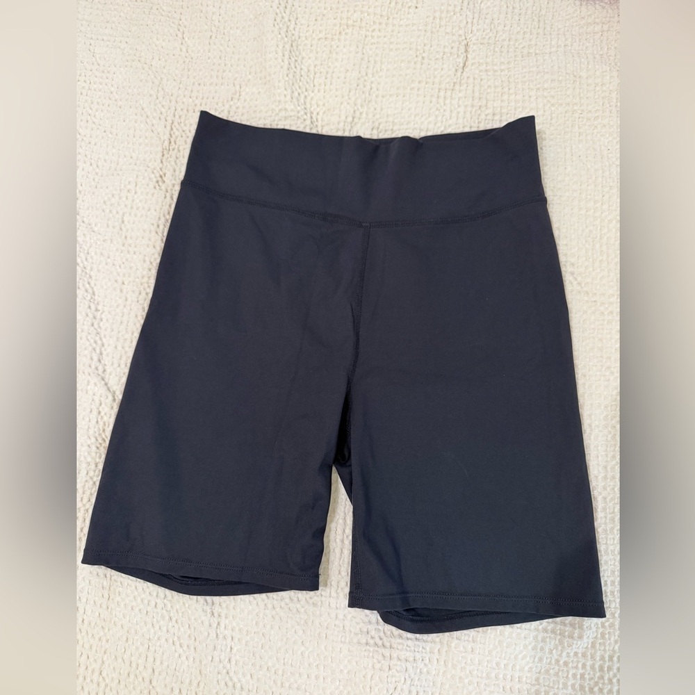 NWOT Madewell MWL High Rise Biker Shorts Large - Picture 3 of 5